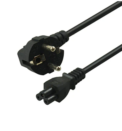 Dây nguồn Laptop loại tốt tròn 2 chấu - đoạn cáp nguồn kết nối Củ Sac với điện 220V - sợi lõi Đồng - sợi lõi mạ kim Nhôm